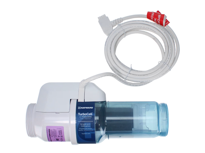AquaRite S3 Replacement TurboCell Salt Cell, 15,000 Gallon w/15' Cord, Replaces T-CELL-3 (TCELLS315)
