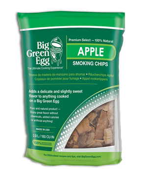 Big Green Egg Premium Kiln Dried Apple Wood Smoking Chips, 2.9L (113962)