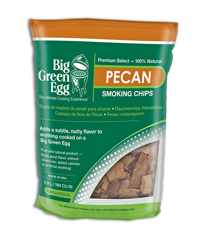 Big Green Egg Premium Kiln Dried Pecan Wood Smoking Chips, 2.9L (113993)