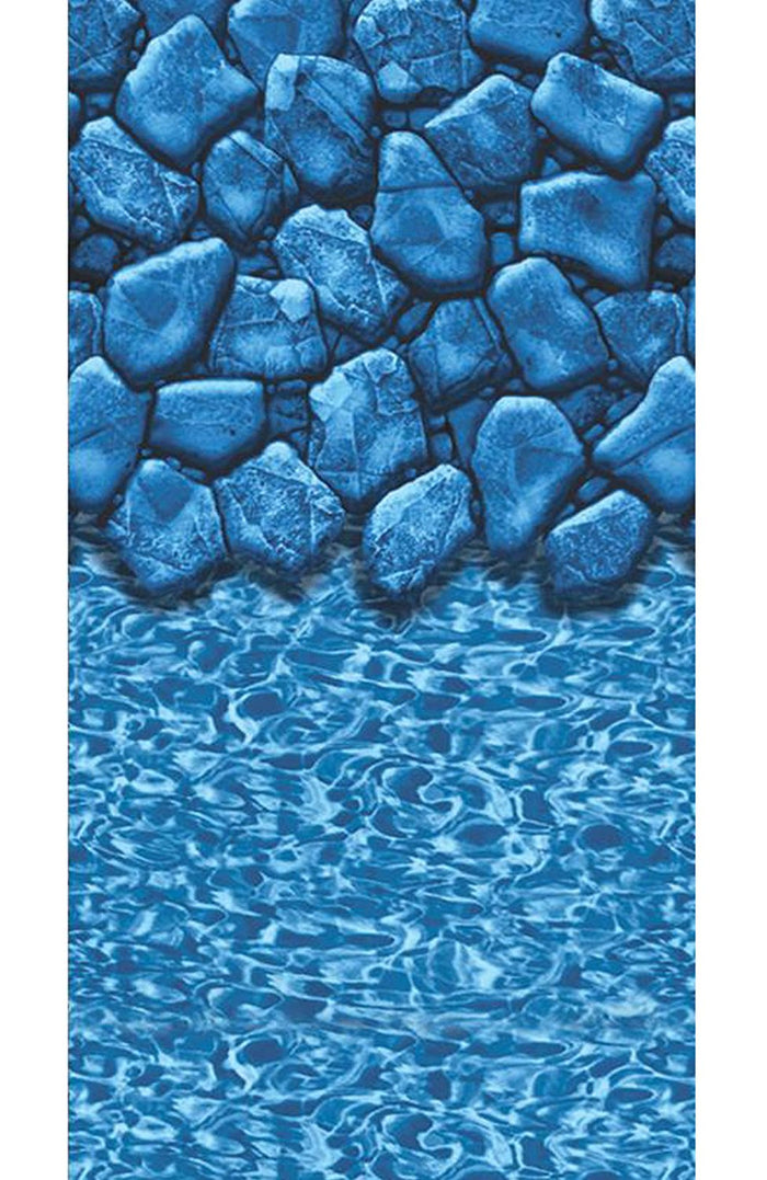 (Special Order) Above Ground Pool Liner, Unibead, Round, 15' x 54", Boulder Swirl