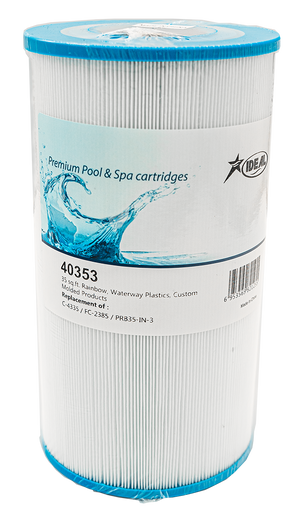Spa Filter Cartridge, 40353, 35 Sq. Ft. Rainbow/Waterway/CMP, Replaces C-4335, FC-2385 & PRB35-IN-3