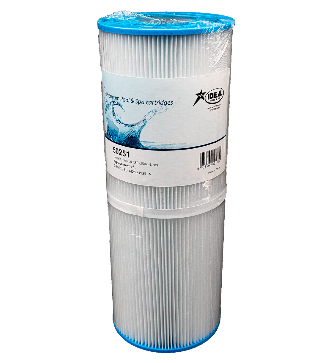 Spa Filter Cartridge, 50251, 25 Sq. Ft. Jacuzzi, Replaces C-5625, FC-1425 & PJ25-IN