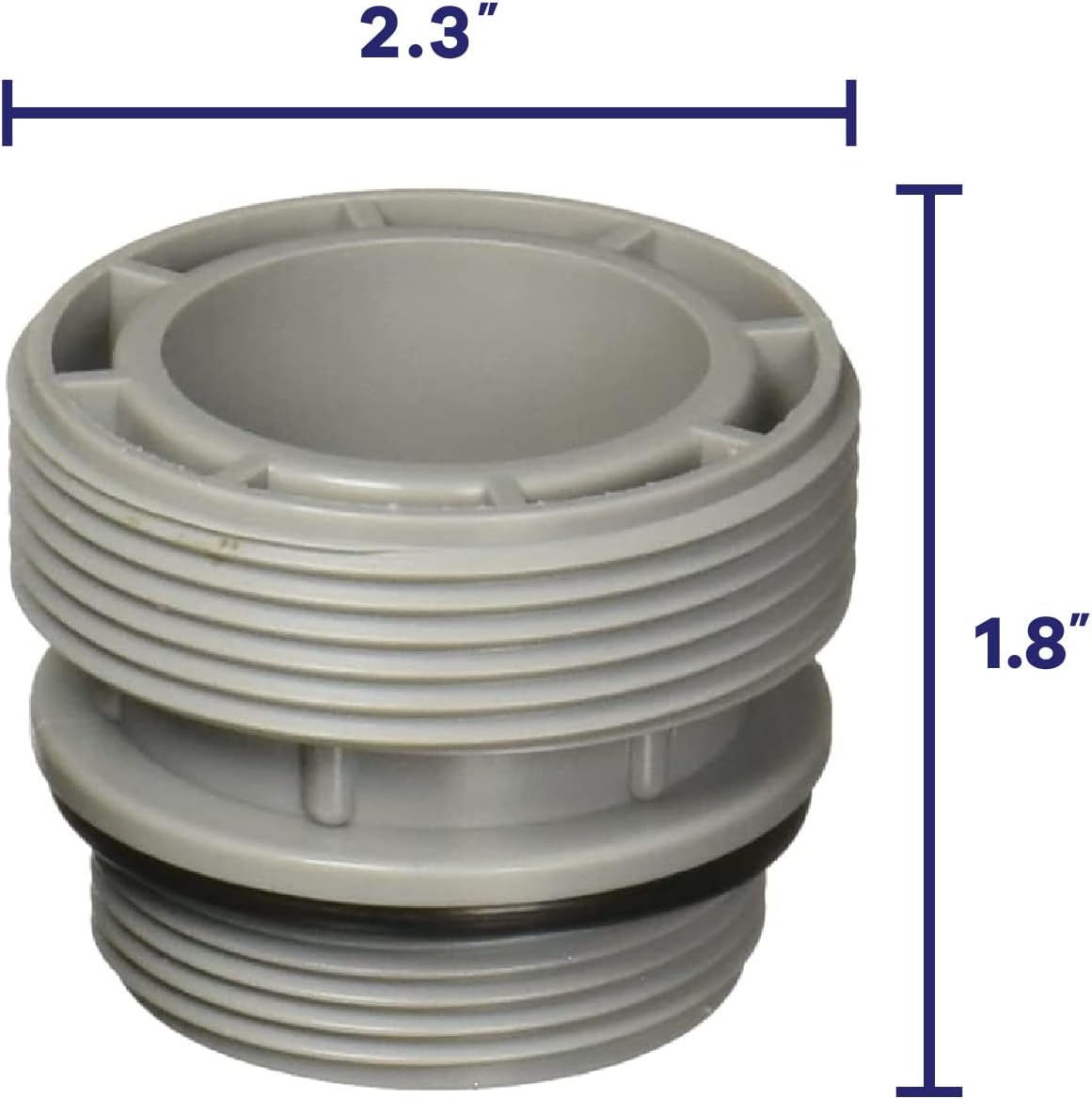 GAME Conversion Kit, Converts 40mm Hose to 1 1/2" Standard Filter Ports, 2/Pack (4560)