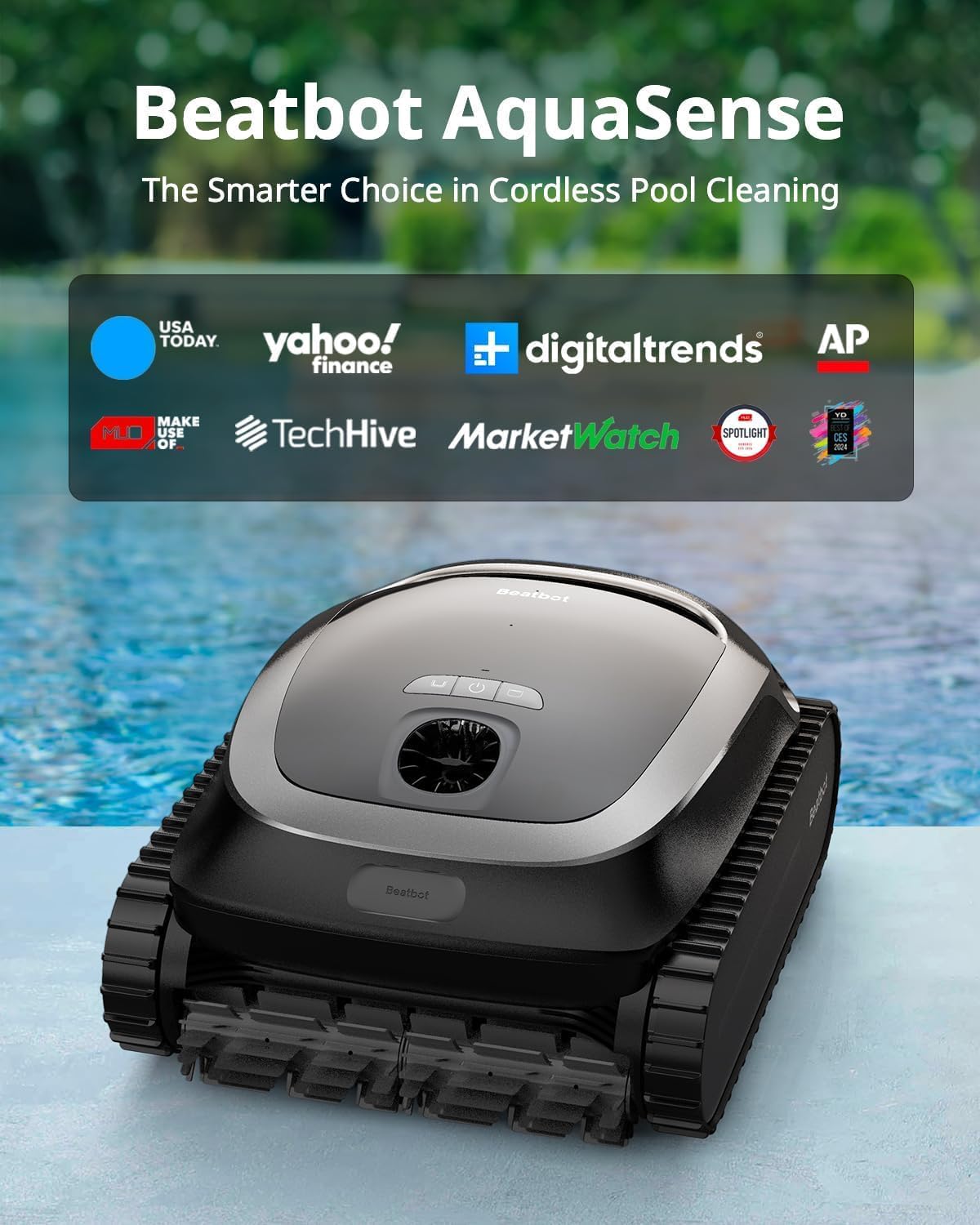 Beatbot Aquasense Cordless Robotic Vacuum for Above & Inground Pools (A100)