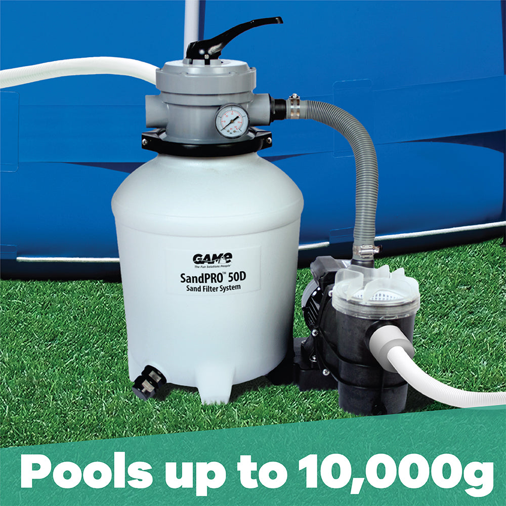 GAME SandPro Sand Filter System, 1/2HP Pump, 50lb. Sand Filter (4710)
