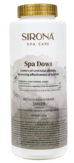 Sirona Spa Down, pH/Alkalinity Decreaser, 2.5lbs.