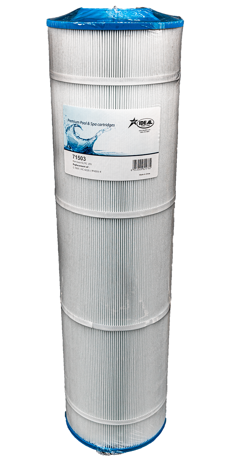 Pool Filter Cartridge, 71503, Harmsco SC/TC 155 Sq. Ft., Replaces C-7697, FC-6115, PH155-4