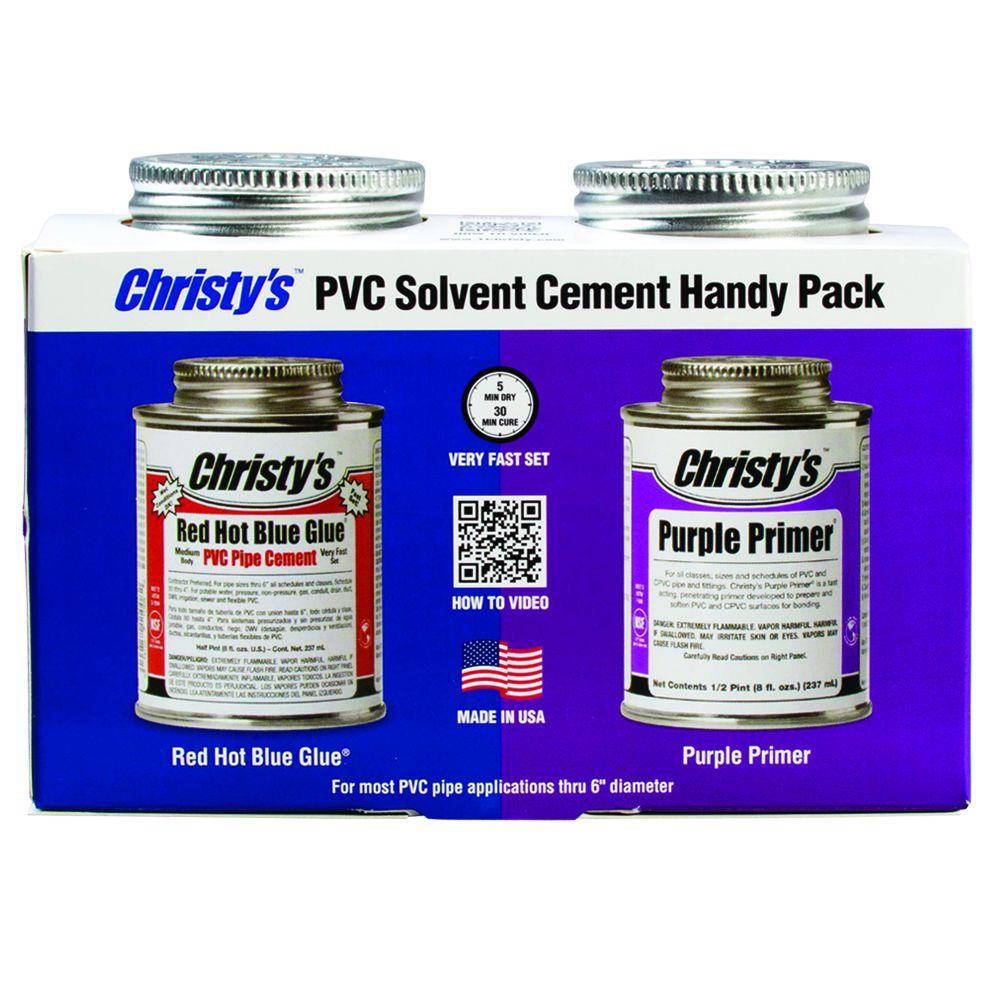 Red Hot Blue Glue & Purple Primer Handy Pack, 8 oz. (RH-RHBV-HDYPK-HP)