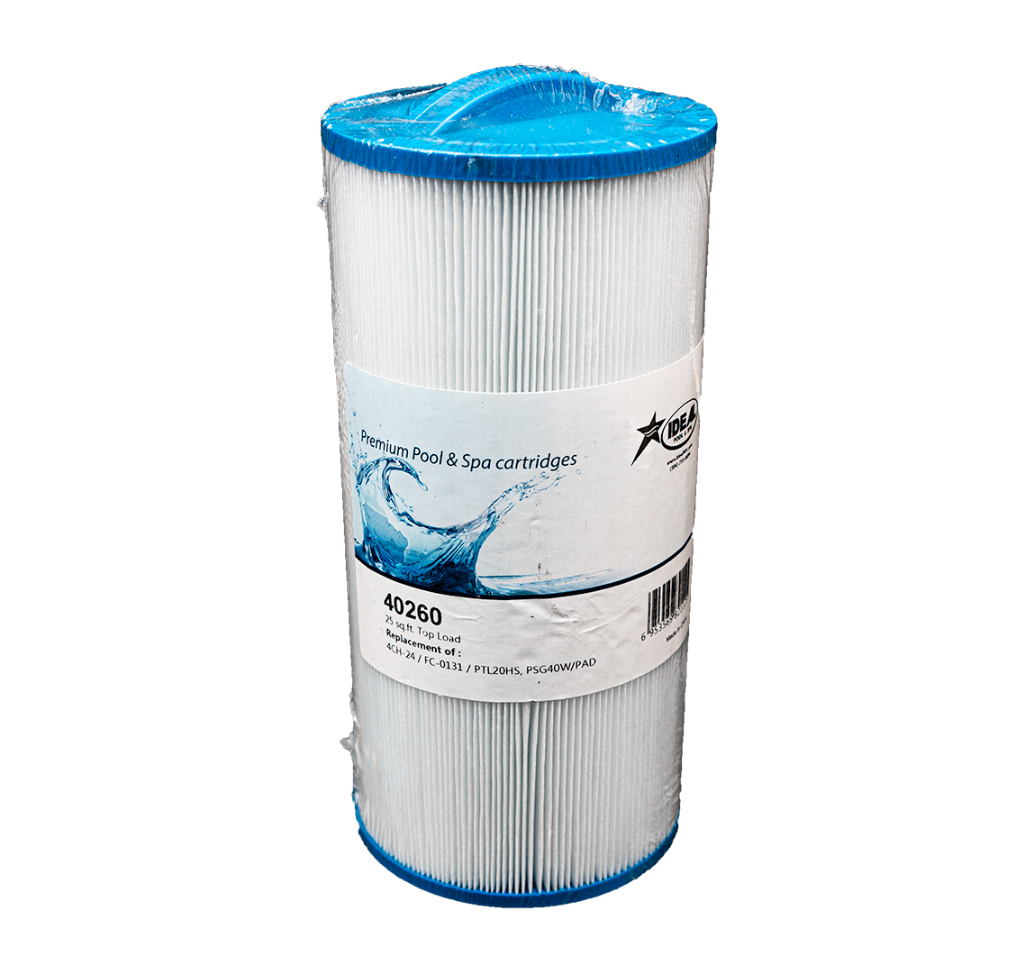 Spa Filter Cartridge, 40260, 25 Sq. Ft. Top Load, Replaces 4CH-24, FC-0131 and PTL20HS