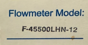 Blue-White Flow Meter, 0.5 to 5.0GPM for 3/4" M/NPT (F-45500LHN-12)