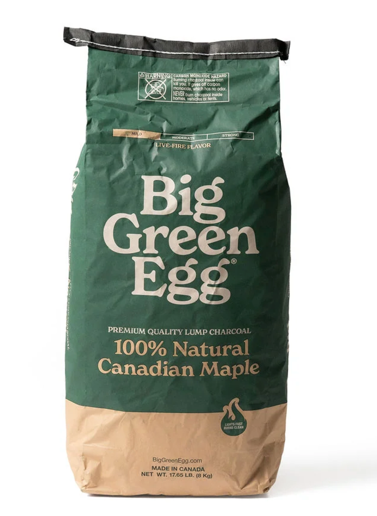 Big Green Egg 100% Natural Canadian Maple Lump Charcoal, 17.65lb. Bag (126993)