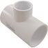 PVC Fitting, Tee, 1 1/2" Slip x 1 1/2" Slip x 1" Slip (401-211)