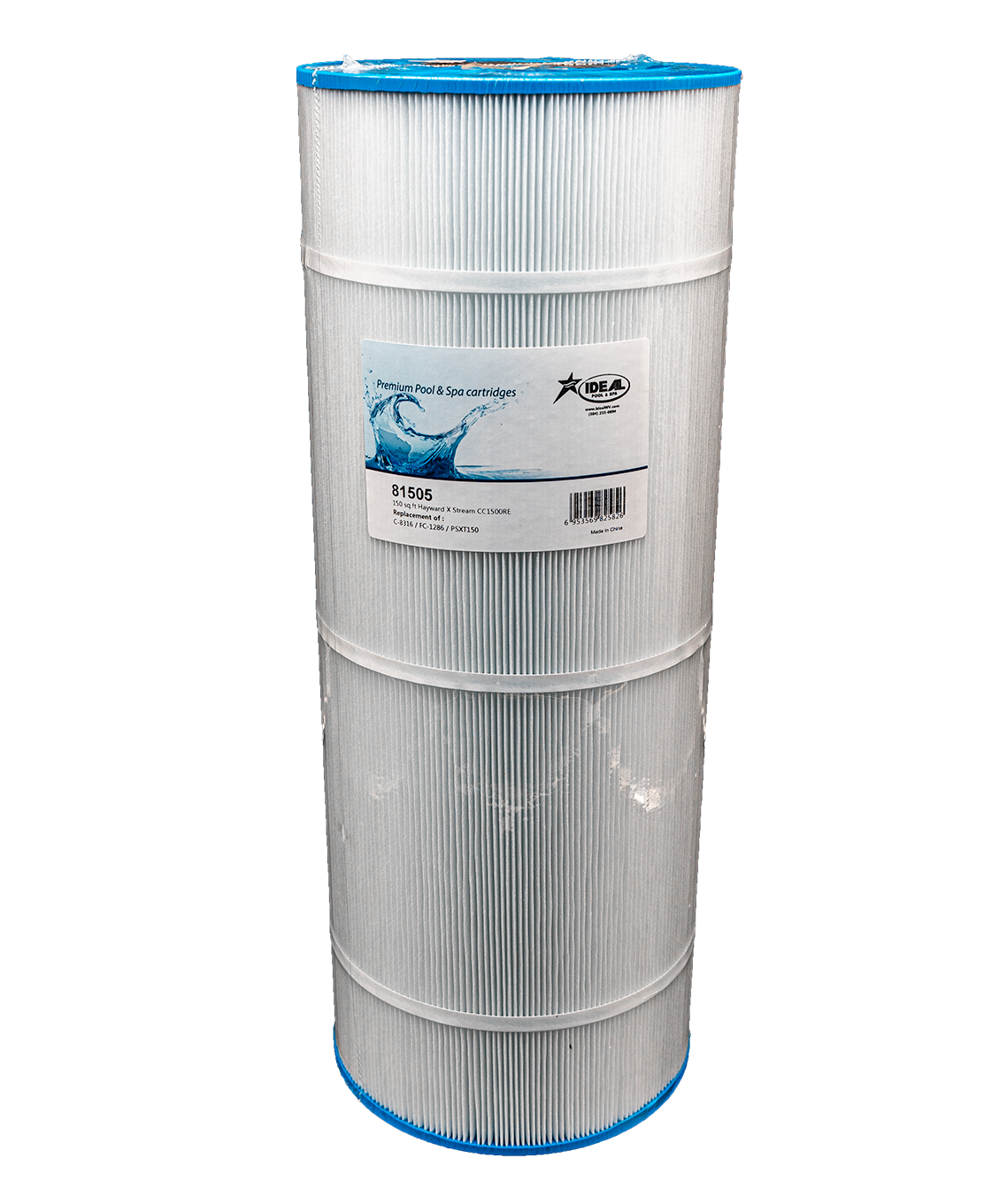 Pool Filter Cartridge, 81505, 150 Sq. Ft. Hayward XStream CC1500RE, Replaces C-8316 FC-1286 PSXT150