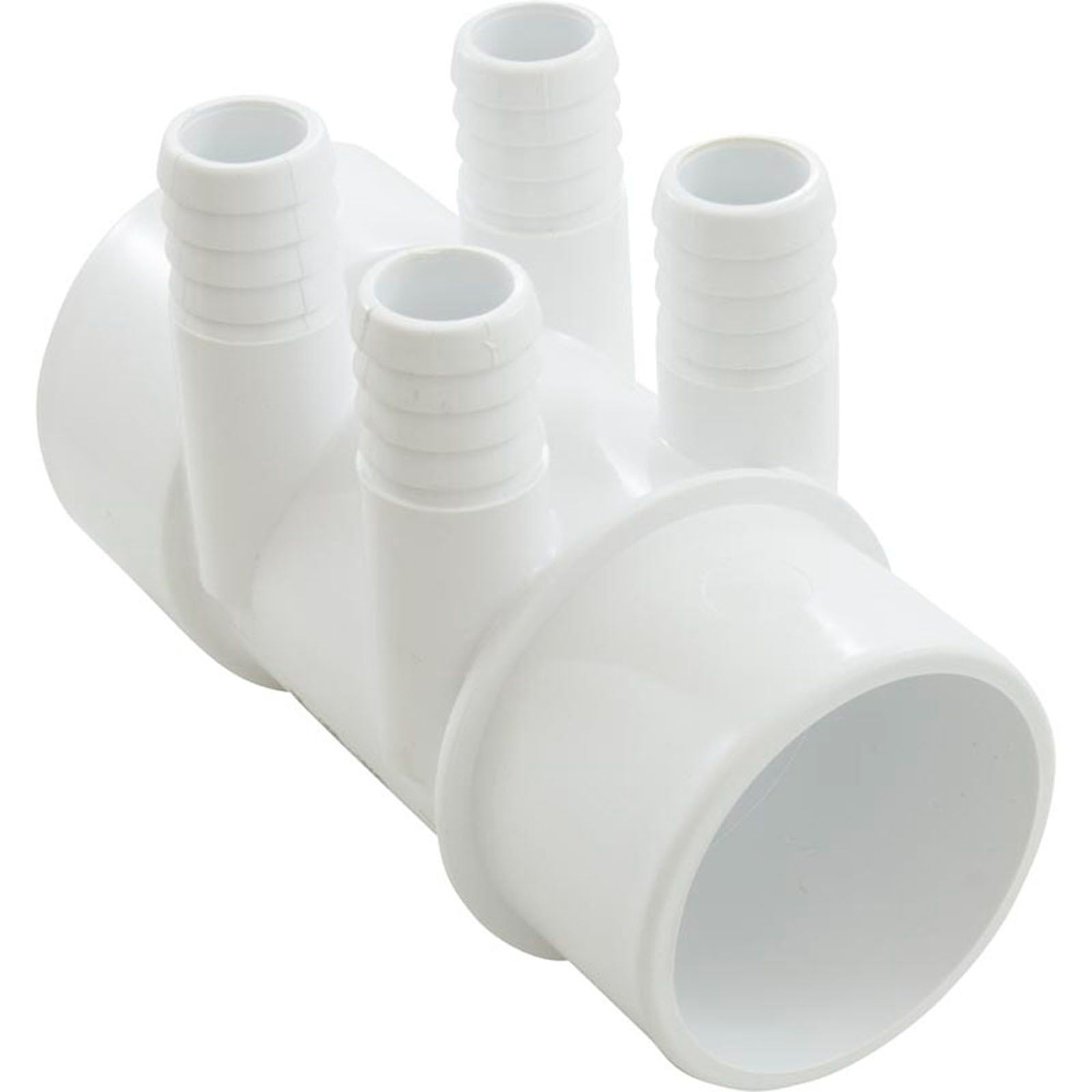 Manifold, 2" Slip x 2" Spigot, 4 Port, 3/4" Barb (0364-20)