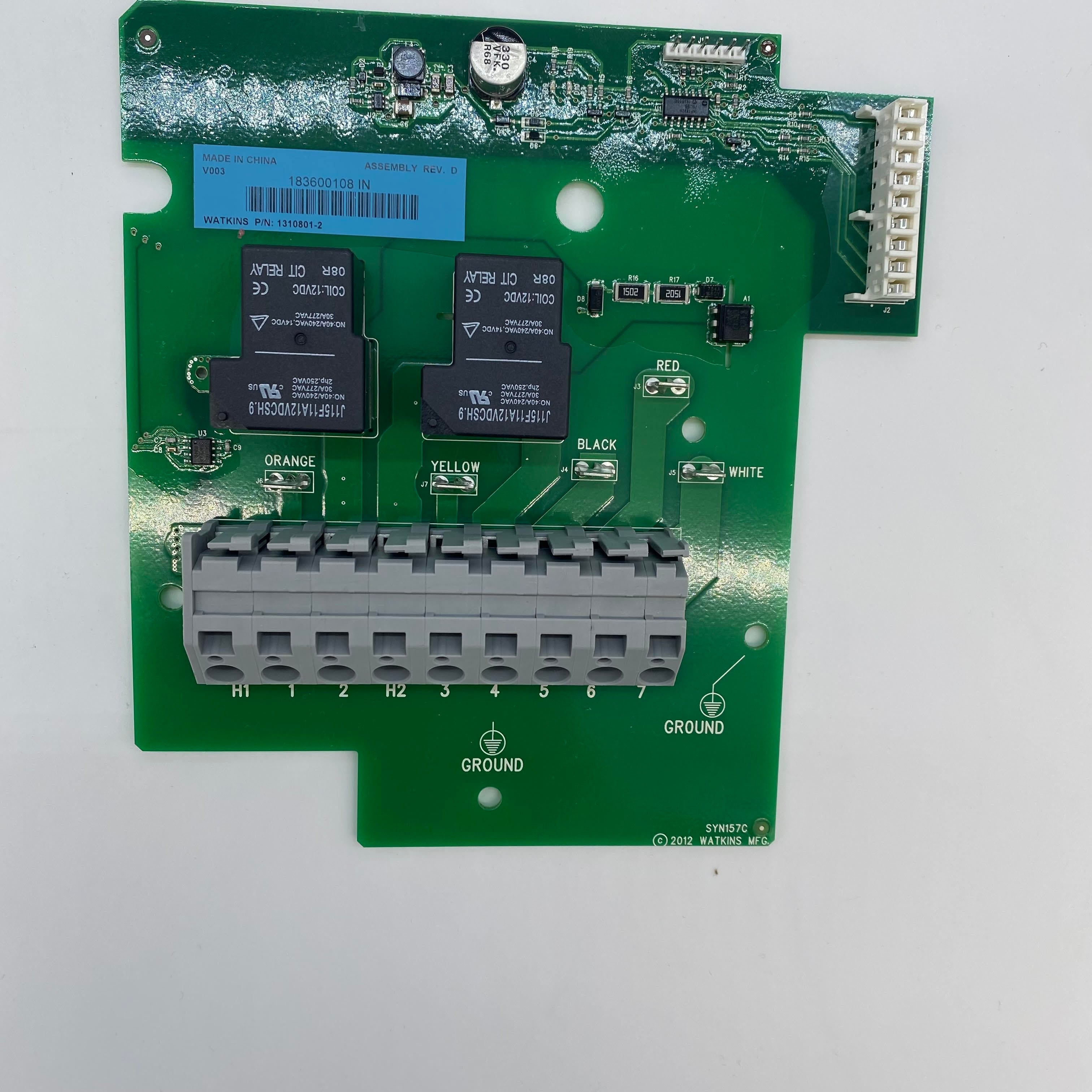 Hot Spring Replacement Heater Relay Board, Orca 50/60 (77118)