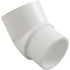 PVC Fitting, Elbow, 2" SPG x 2" Slip, 45 Degree (423-020)