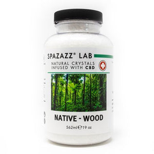 Spazazz Spa Fragrance Crystals, CBD Infused, Wood - 19 oz.