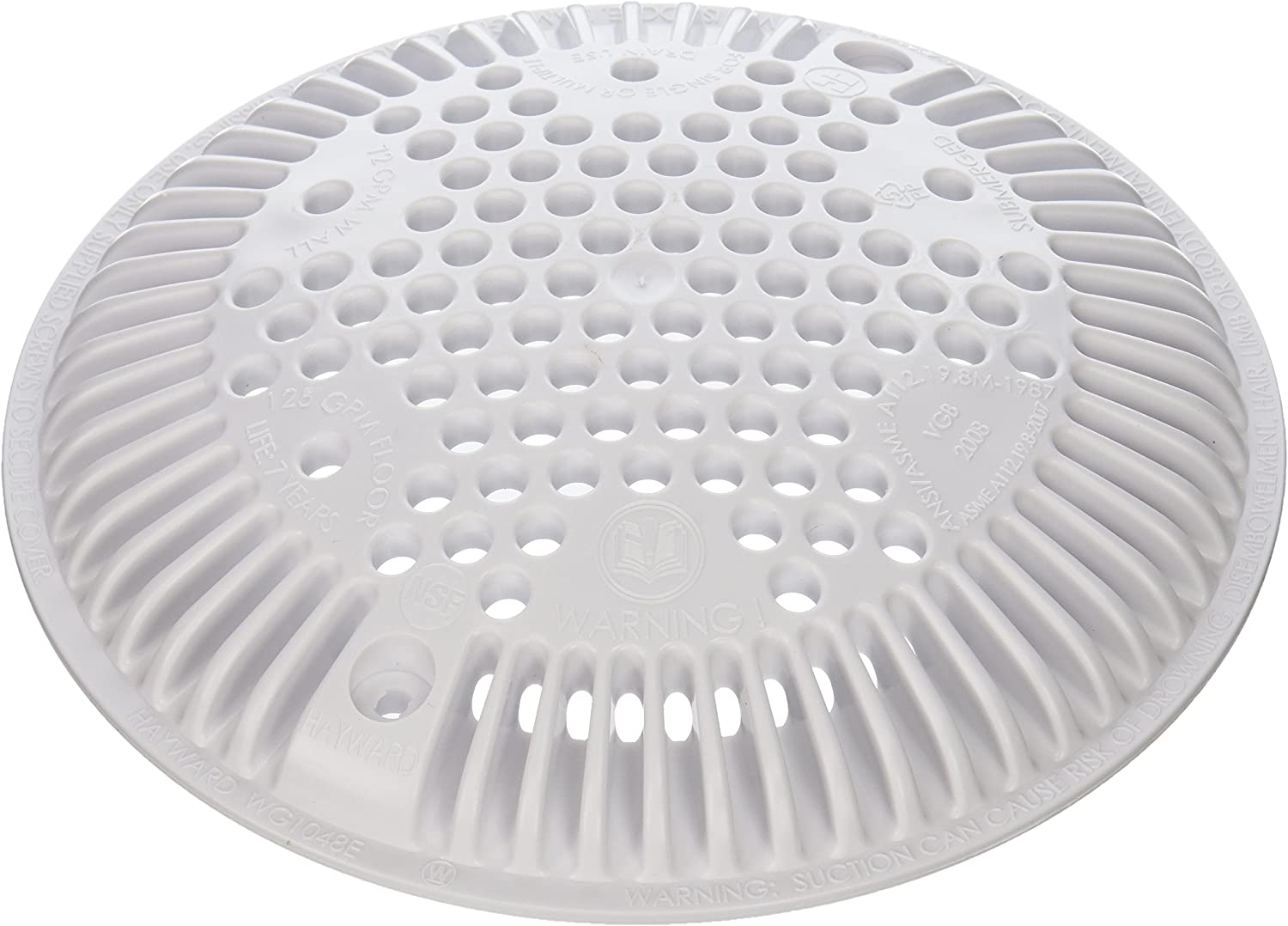 Hayward Domed Round Main Drain Cover, 8" (WGX1048E)