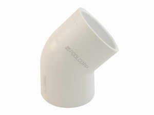 PVC Fitting, Elbow, 1 1/2", 45 Degree (417-015)