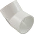 PVC Fitting, Elbow, 1 1/2", 45 Degree (417-015)