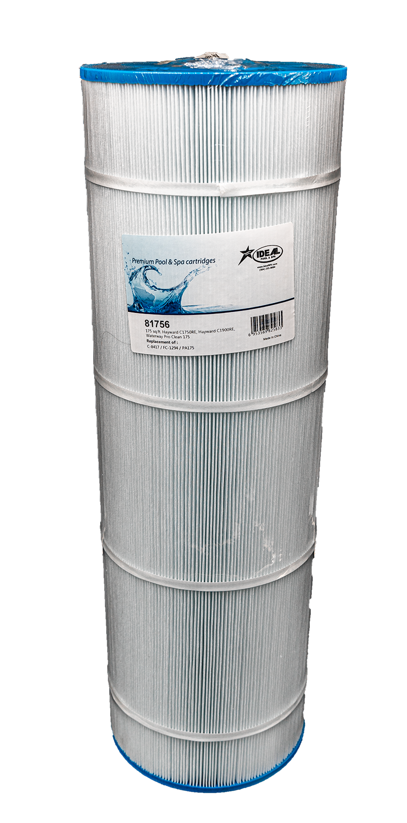Pool Filter Cartridge, 81756, 175 Sq. Ft. Hayward C1750RE, C1900RE, Replaces C-8417, FC-1294 & PA175