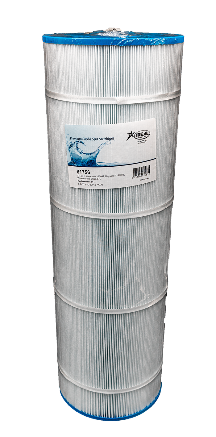 Pool Filter Cartridge, 81756, 175 Sq. Ft. Hayward C1750RE, C1900RE, Replaces C-8417, FC-1294 & PA175