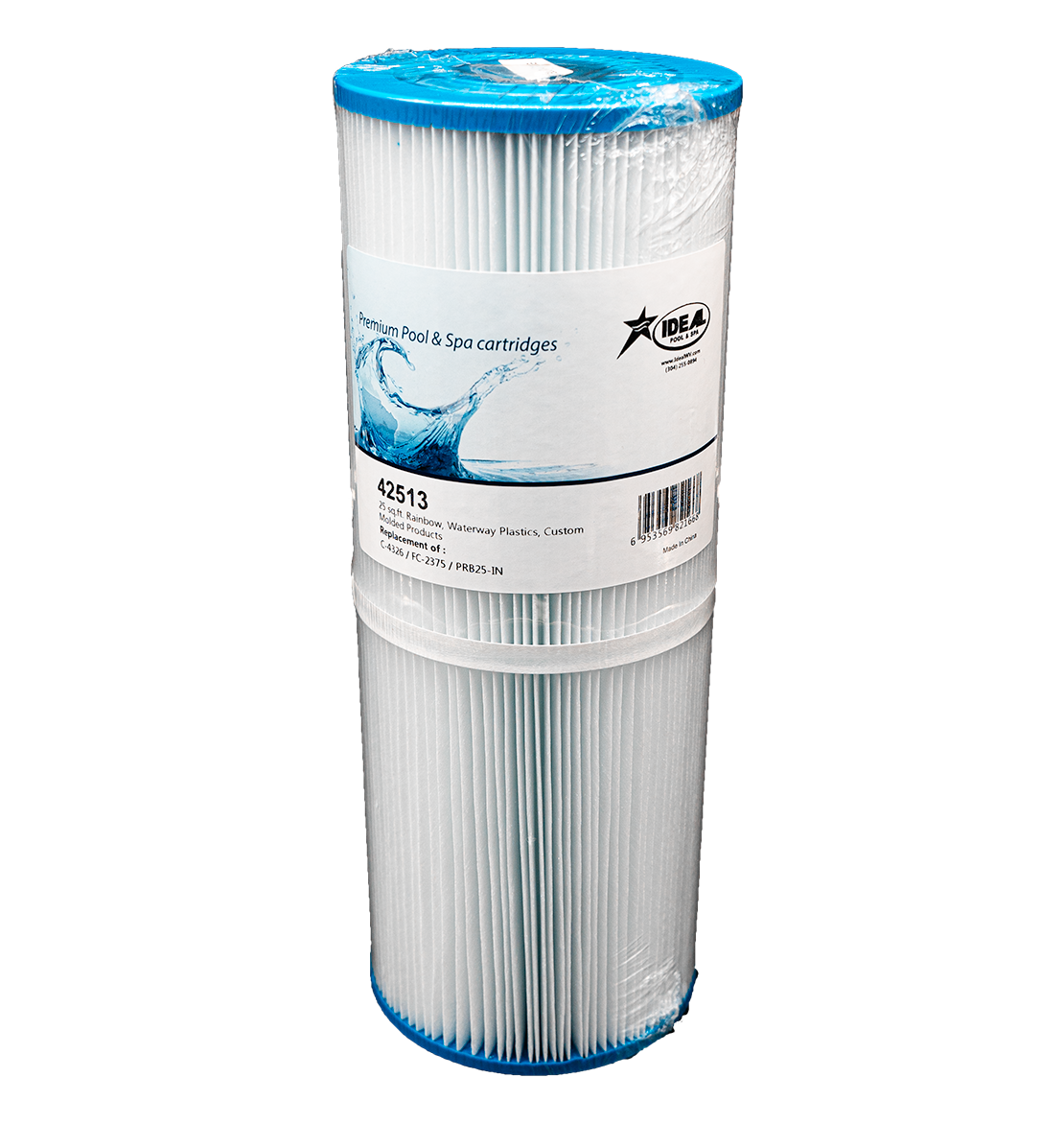 Spa Filter Cartridge, 42513, 25 Sq. Ft. Rainbow/Waterway/CMP, Replaces C-4326, FC-2375 & PRB25-IN
