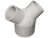 PVC Fitting, Wye, 1 1/2" Spigot x 3/4" Slip x 3/4" Slip