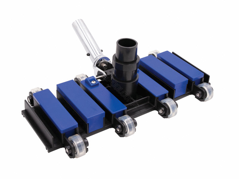 PoolStyle Professional Series Flexible Vacuum Head, 14" w/Metal Swivel Handle & SS Bearing Wheels