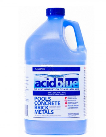 AcidBlue Low Fume Muriatic Acid - 4/CS (CH520)