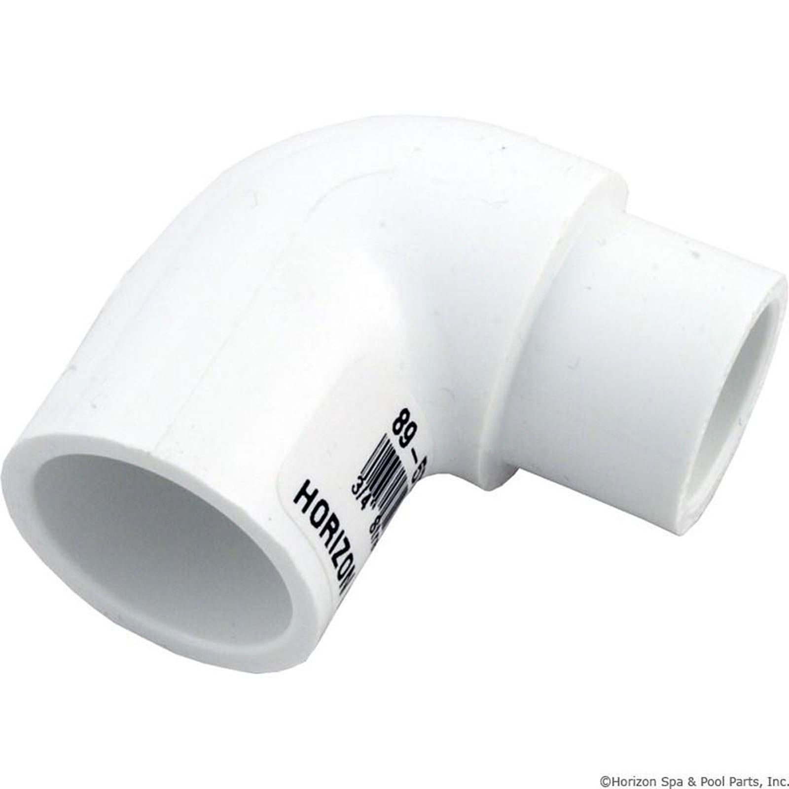 PVC Fitting, Elbow, 90 Degree 3/4" Slip x Spigot (409-007)