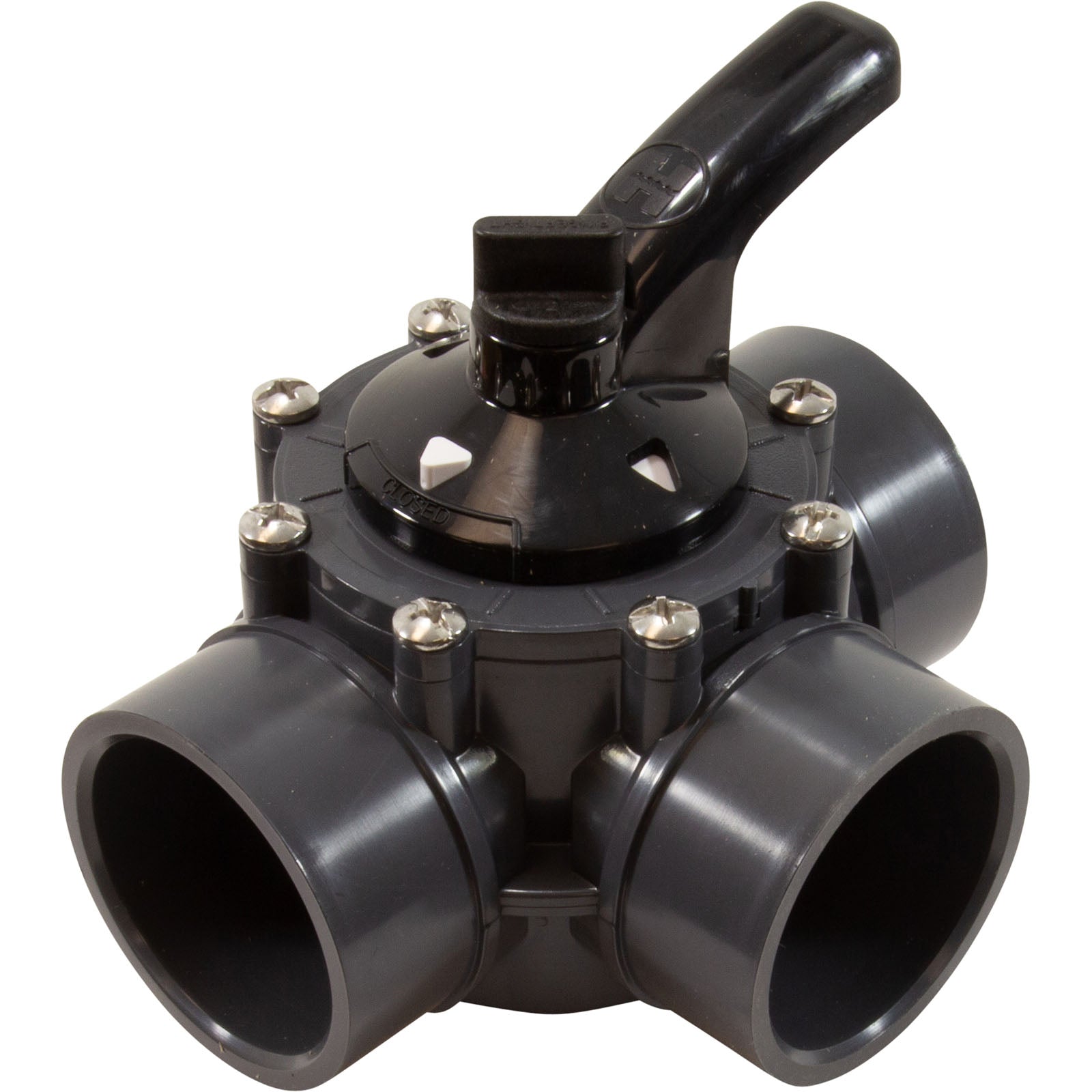 Hayward PVC Diverter Valve, 3-Way, 2 - 2 1/2" (PSV3S2DGR)