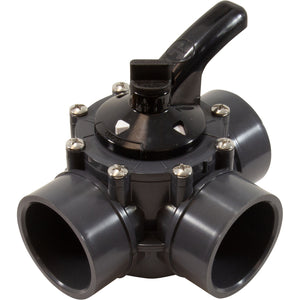 Hayward PVC Diverter Valve, 3-Way, 2 - 2 1/2" (PSV3S2DGR)