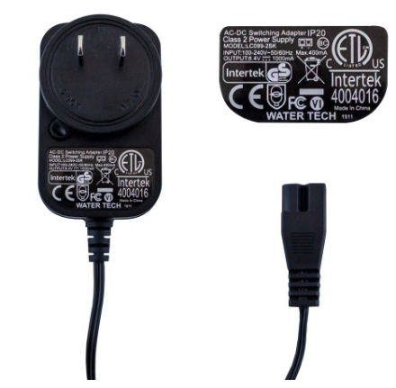 Water Tech Replacement Wall Charger for FX-4 Vacuum (LC099-2SK)