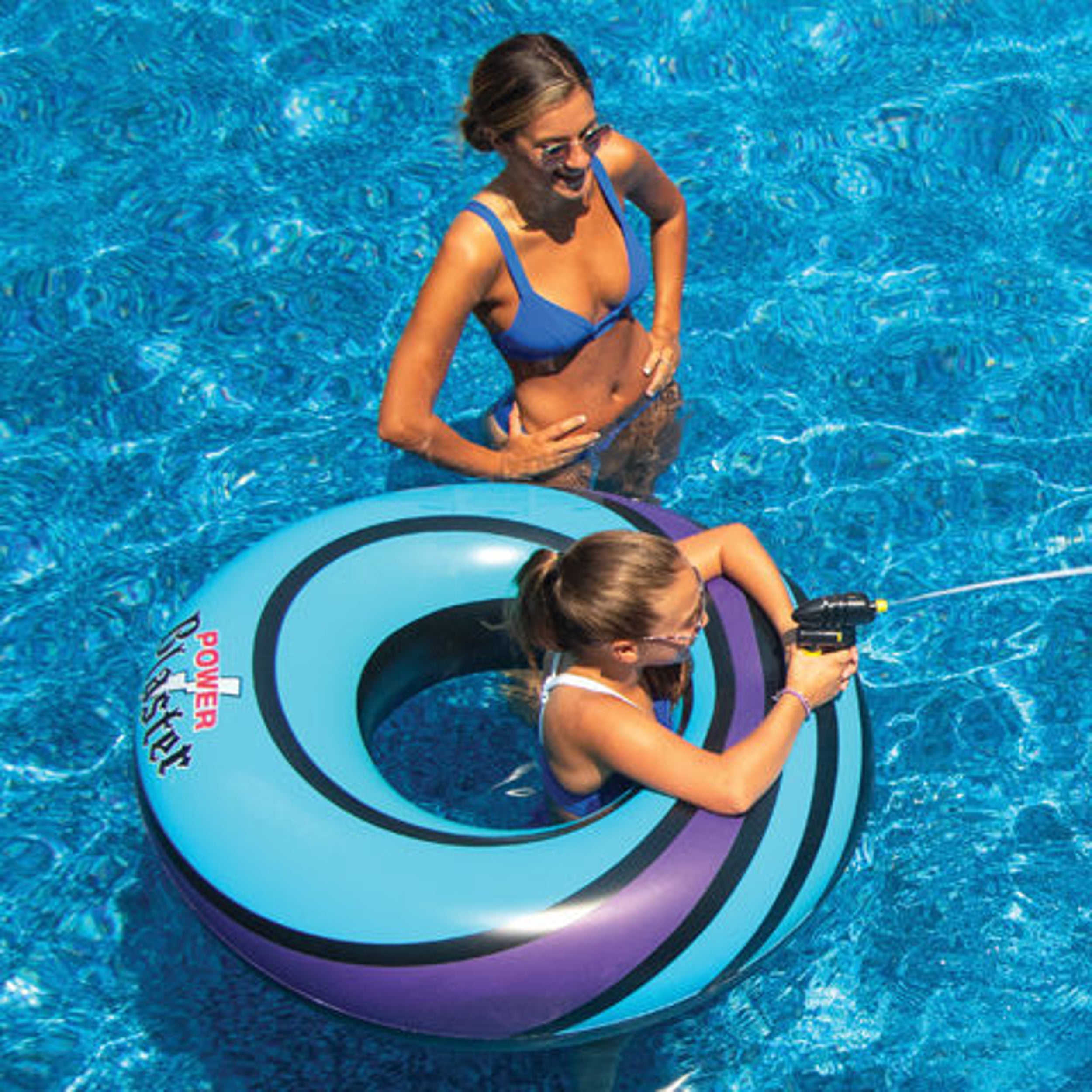 PowerBlaster Squirt Tube Inflatable Float, 42" Diameter, Assorted Colors