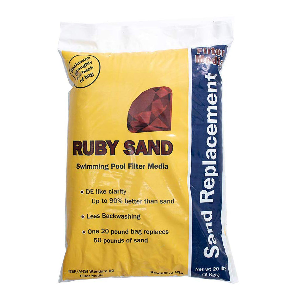 Ruby Pool Filter Sand, 20lb. Bag (20lb. Ruby Sand = 50lb. Regular Sand)