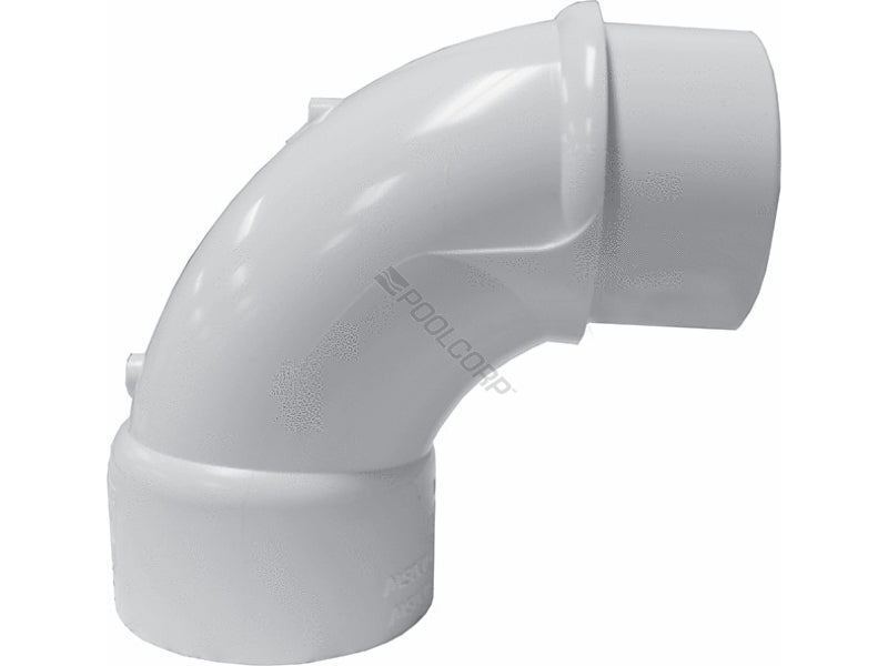 PVC Fitting, Sweep Elbow, 2" SPG x 2" Slip, 90 Degree (409020SW)
