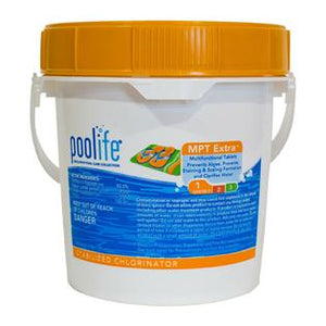 poolife 3" Chlorine Tablets, MPT Extra, 4 lb. Pail