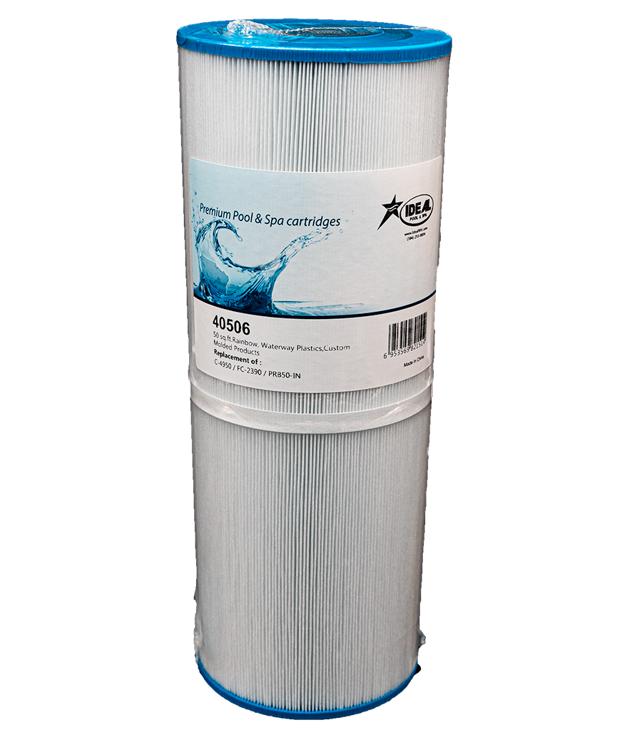 Spa Filter Cartridge, 40506, 50 Sq. Ft. Rainbow/Waterway/CMP, Replaces C-4950, FC-2390 & PRB50-IN