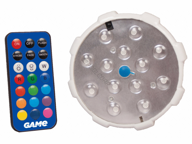 LED Color Changing Magnetic Pool Wall Light w/Remote (4307)