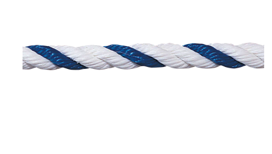 Pool Safety Rope, 3/4", Blue/White (Sold by the foot)