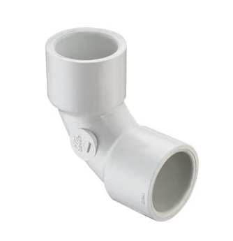 PVC Fitting, Sweep Elbow, 90 Degree, 1 1/2" Slip x 1 1/2" Slip (406-015SW)