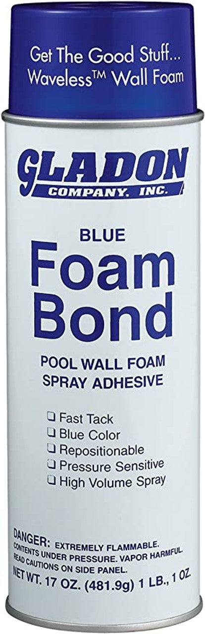 Gladon Blue Foam Bond Pool Wall Foam Spray Adhesive (FB24)