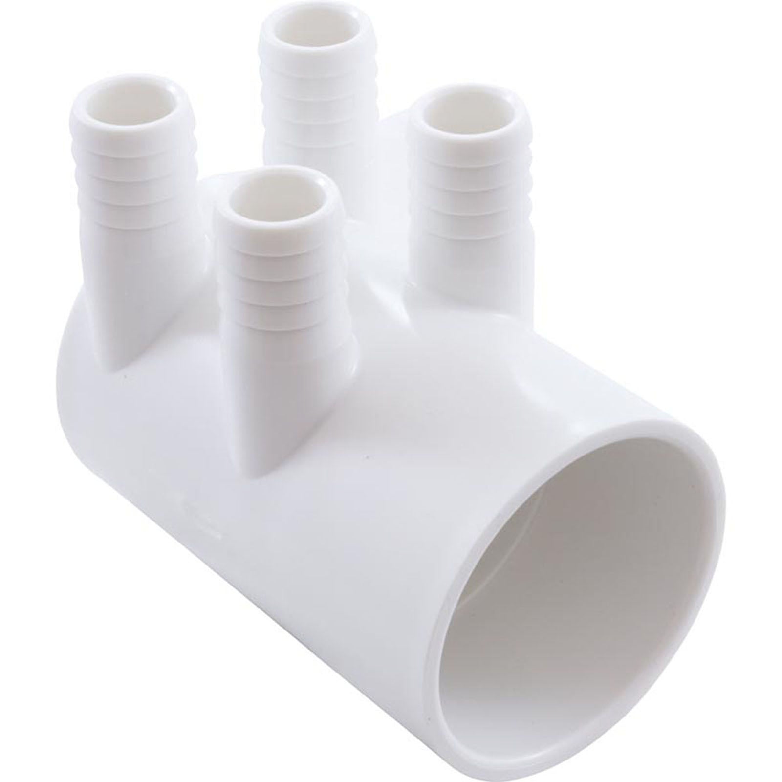 Manifold, 2" Slip, Dead End, 4 Port, 3/4" Barb (WM2XSKB-4)