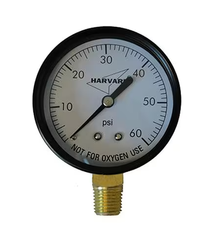 Filter Pressure Gauge, Bottom Mount, 0-60 PSI