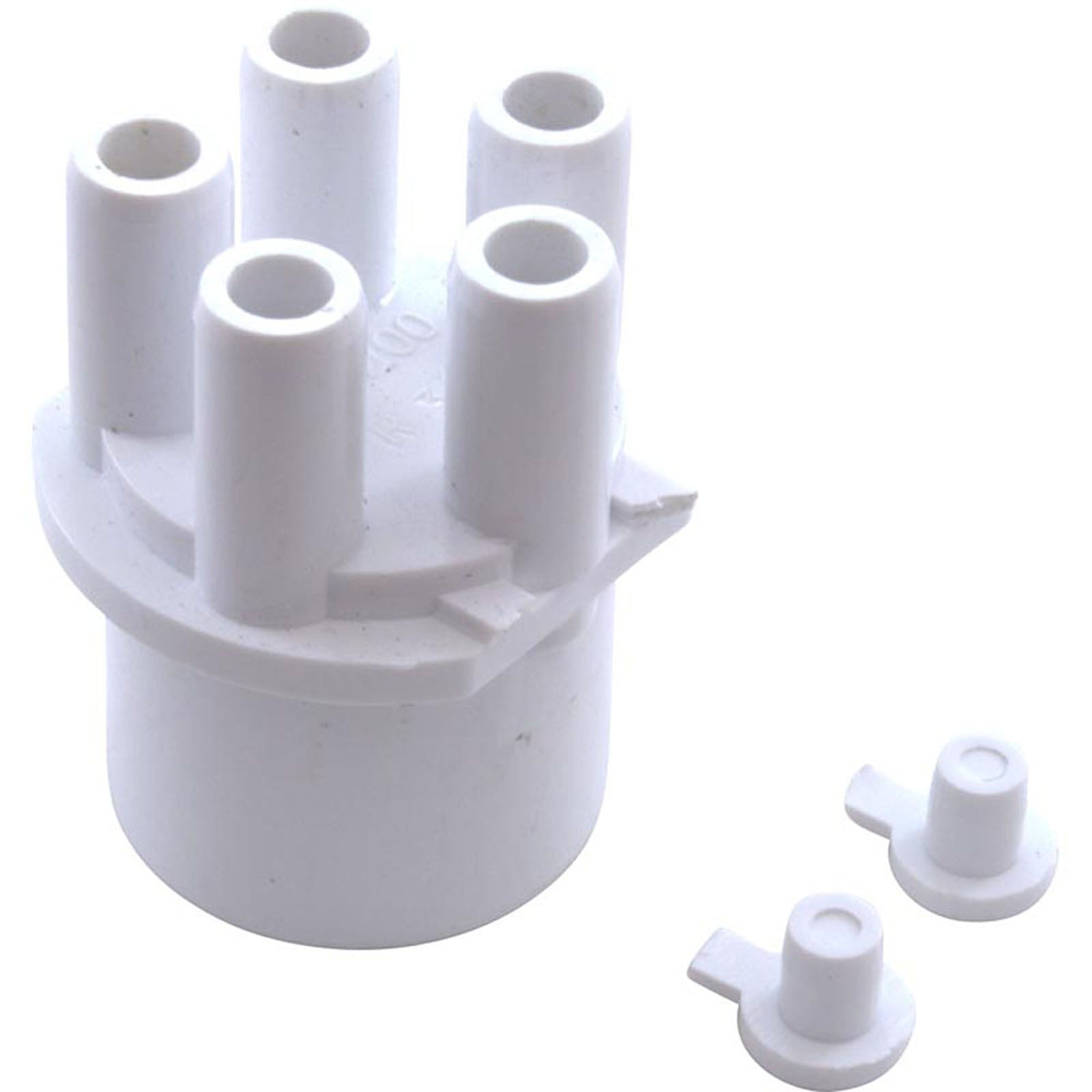 Manifold, 1" Spigot, Transition, 5 Port, 3/8" Smooth Barb (672-4100)