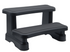 Hybrid Injection-Molded Spa Step w/Anti-Slip Comfort Tread, Black