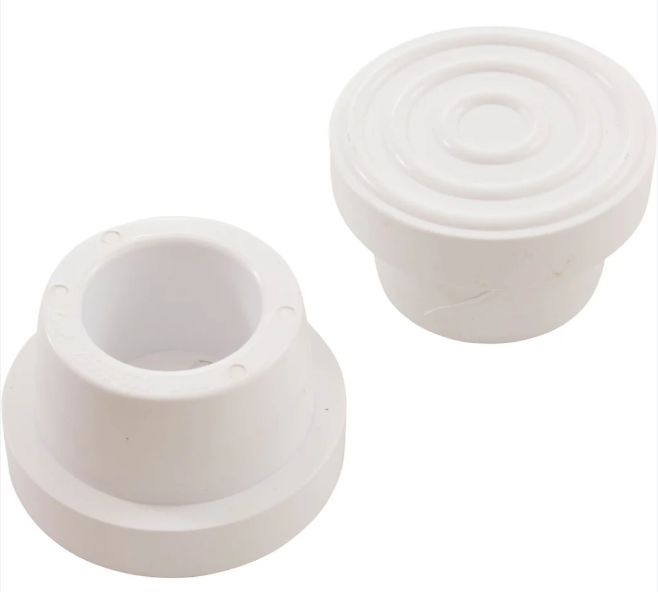 White Male Ladder Bumpers, 1.9", White - 2/Pack (25562-500-100)