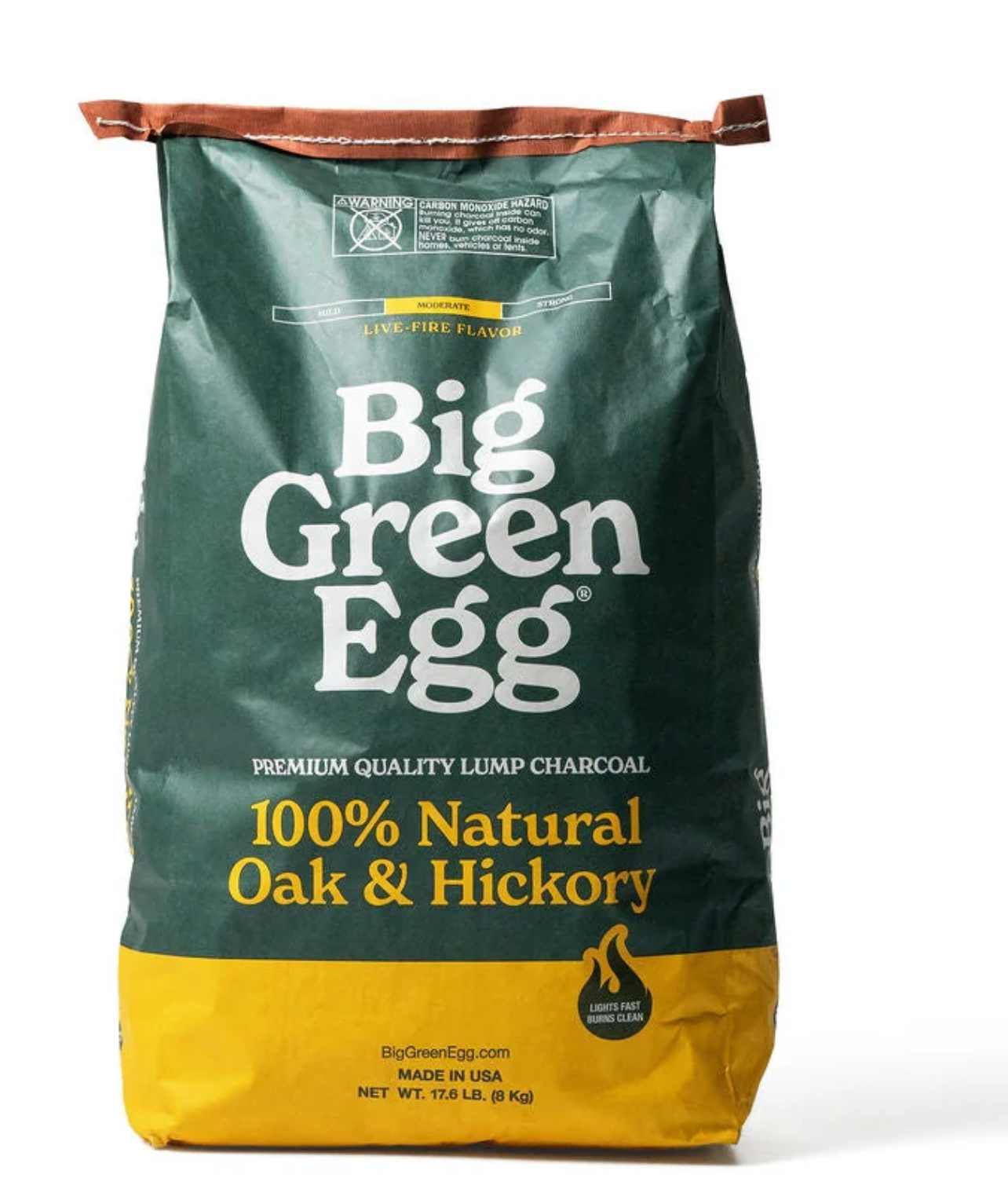 Big Green Egg 100% Natural Oak & Hickory Lump Charcoal, 17.6lb. Bag (127884)