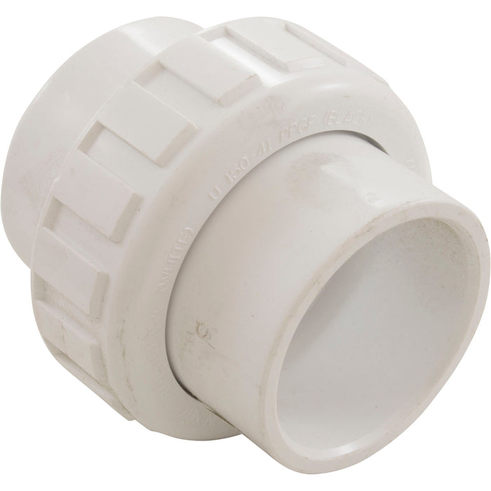 PVC Fitting, Union, 1 1/2" Slip x 1 1/2" Slip, Schedule 40 (150-100)